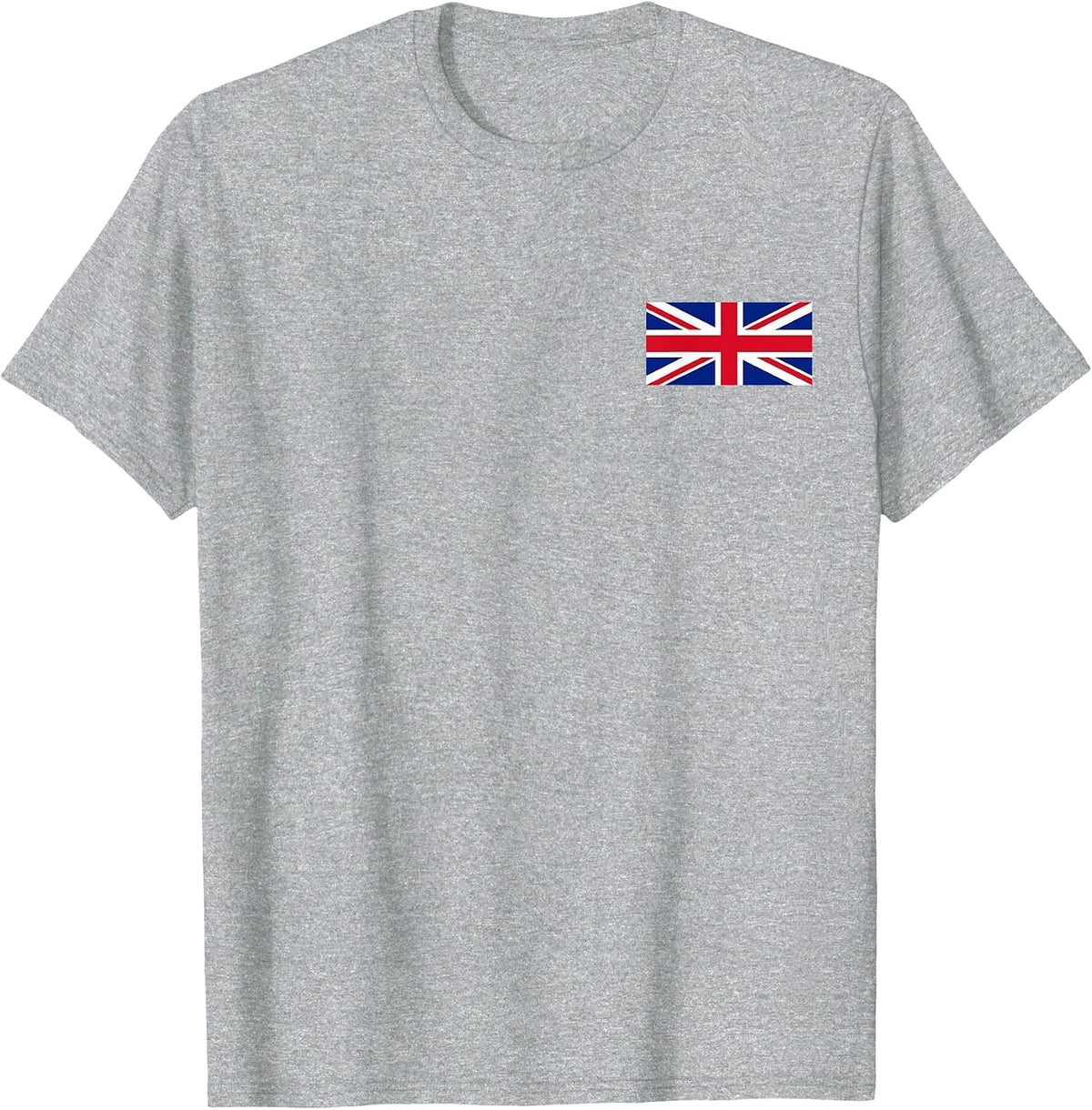 United Kingdom Flag British Union Jack UK Flags Men Women T-Shirt - Heather Grey