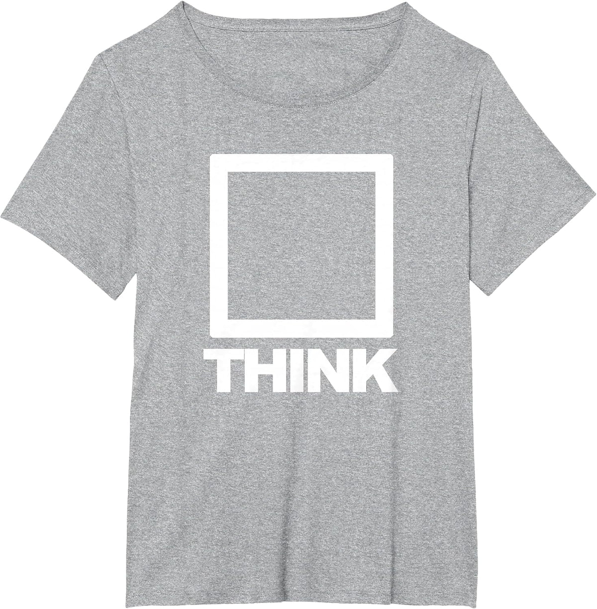 Think Located Outside The Box T-Shirt - Heather Grey