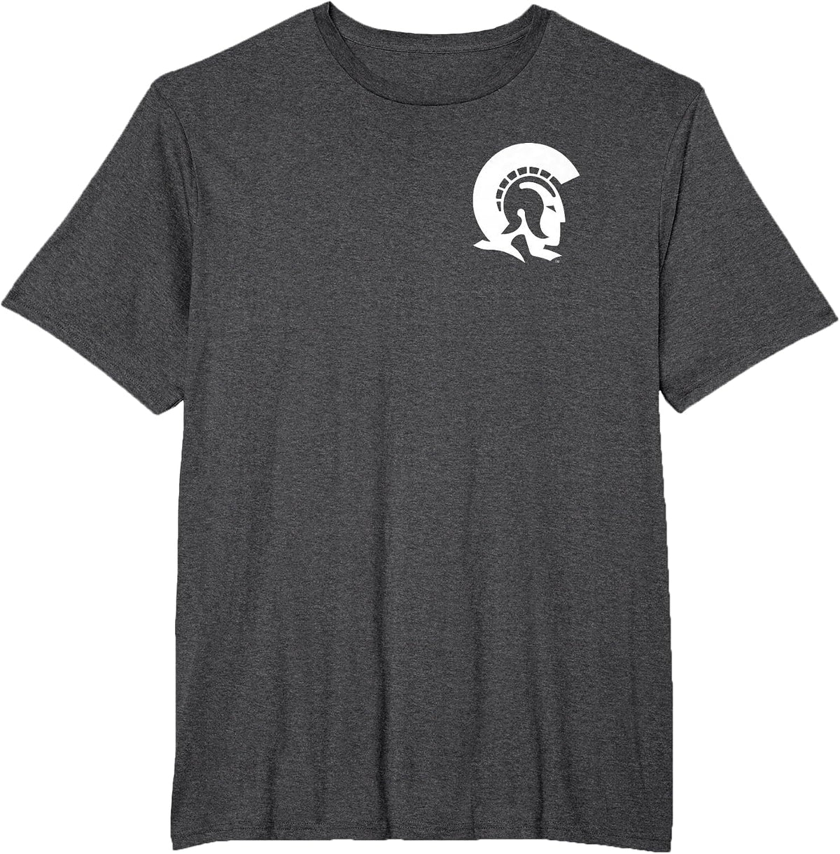 Arkansas Little Rock Trojans Left Chest Icon Logo T-Shirt - Dark Heather Grey