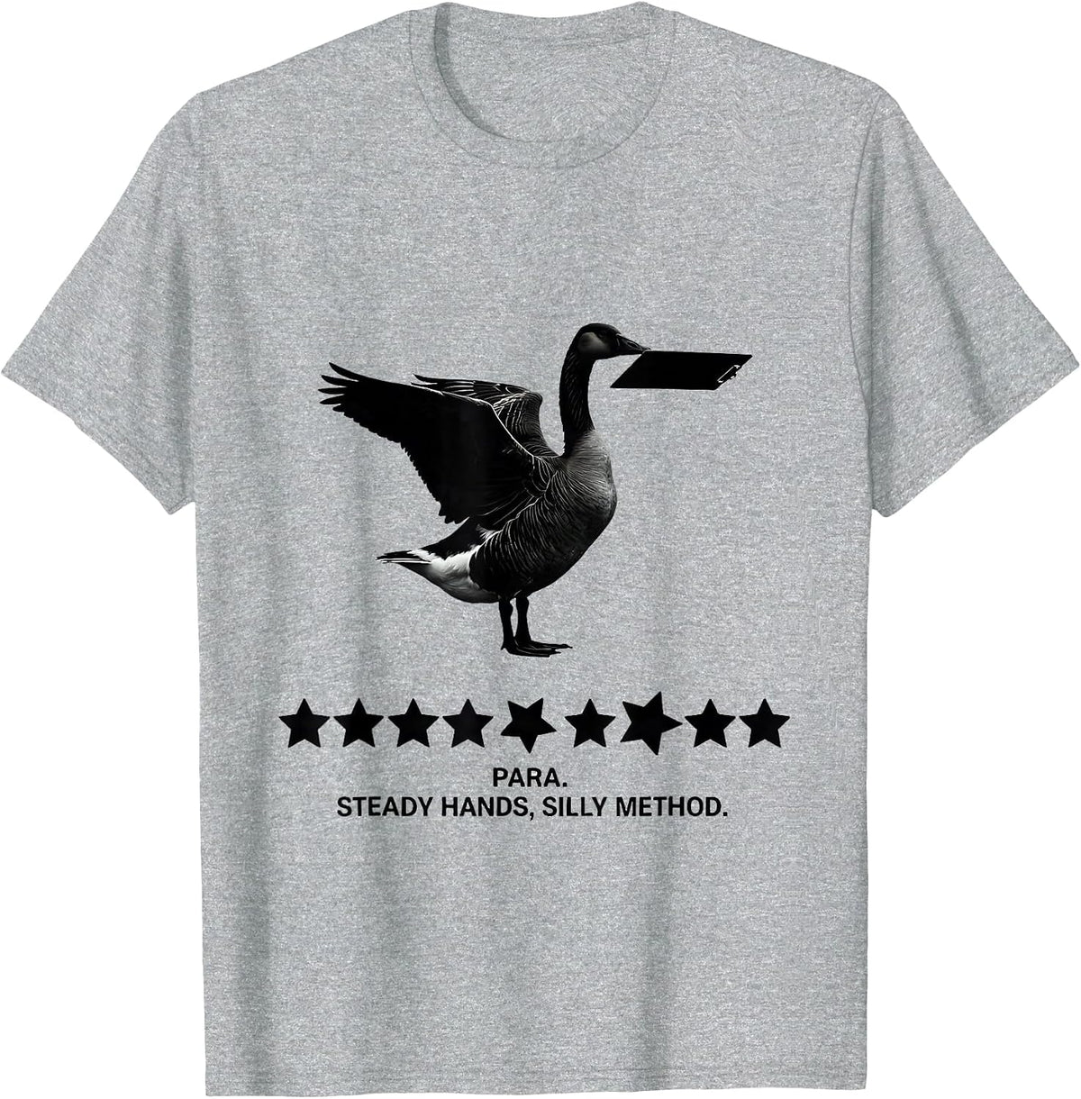 Men's Para Steady Hands Silly Method Funny Paraprofessional SPED T-Shirt - Heather Grey