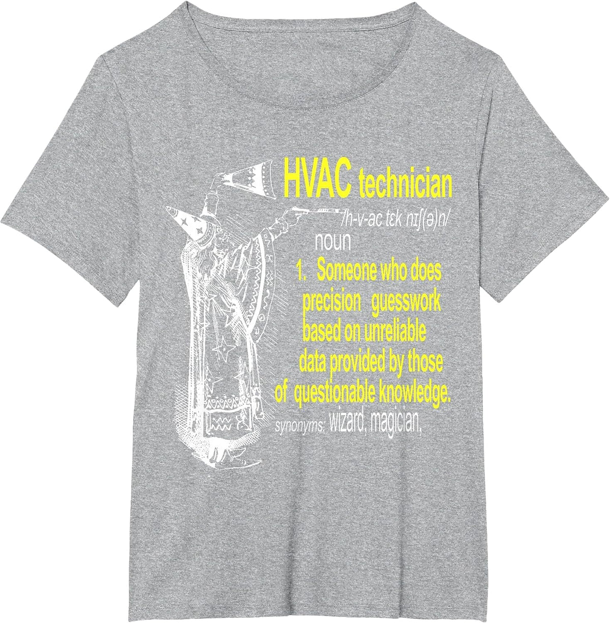 HVAC Technician Funny Definition T-Shirt Air Conditioning T-Shirt - Heather Grey