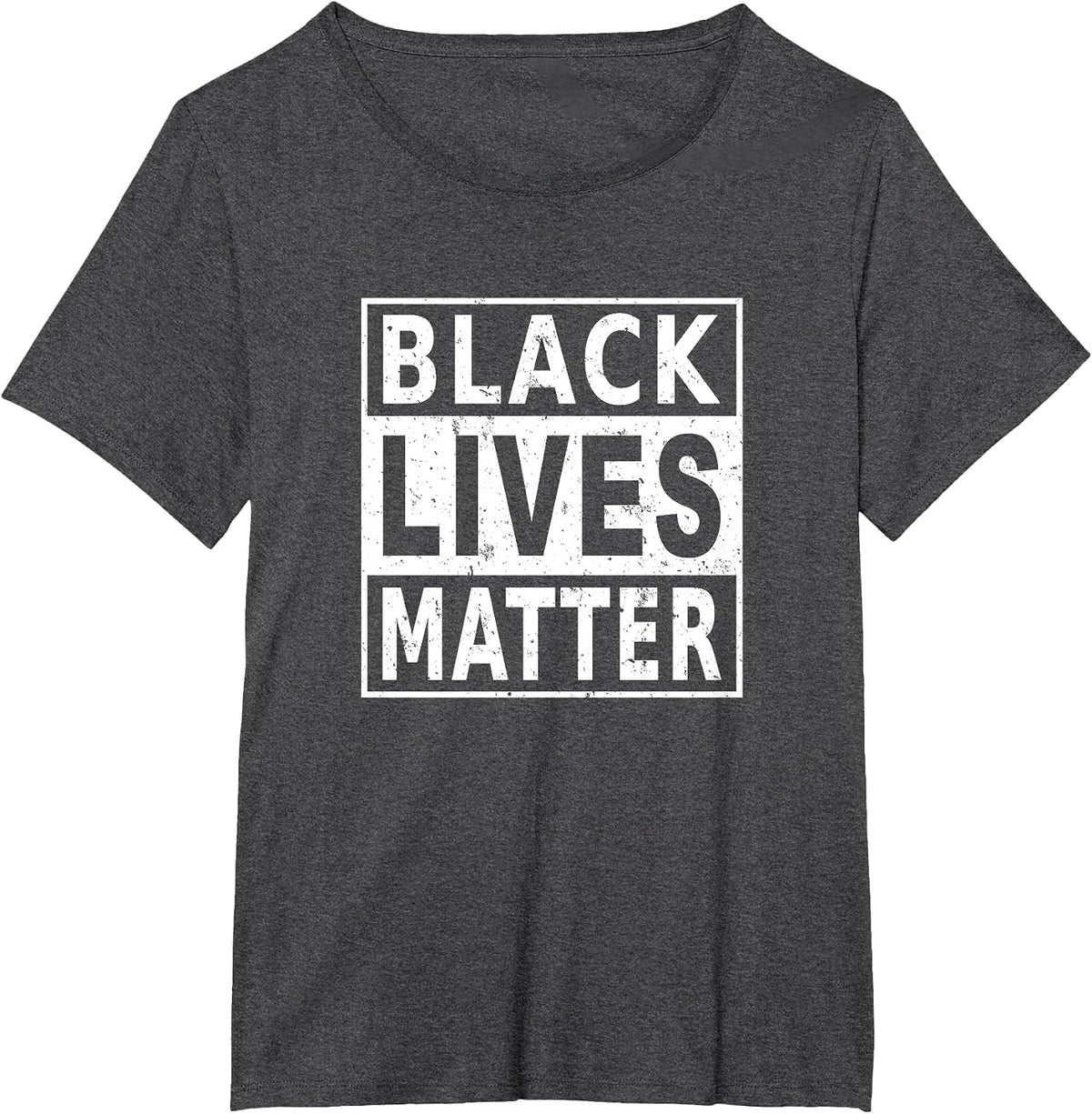 Black Lives Matter BLM Black History Month Protest Power T-Shirt - Dark Heather Grey