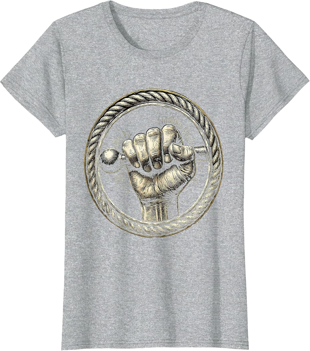 Slot Machine Lever Pull Gambling Graphic Tee T-Shirt - Heather Grey