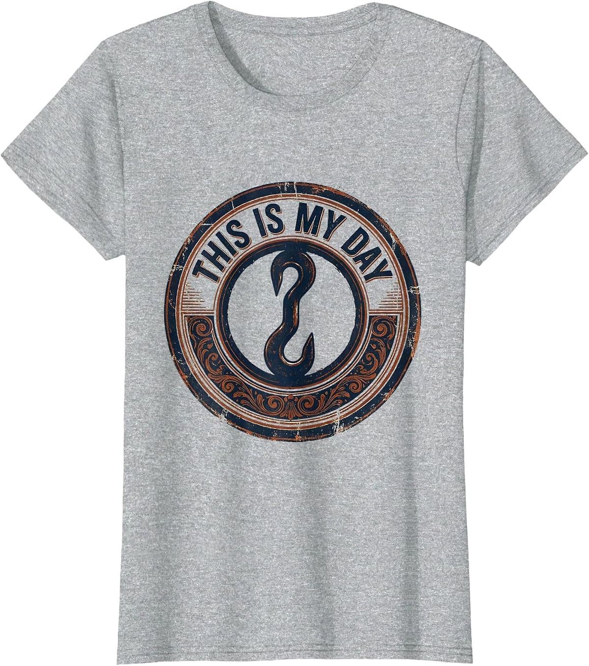 This Is My Day Vintage Handyman Labor Day Blue-Collar Pride T-Shirt - Heather Grey