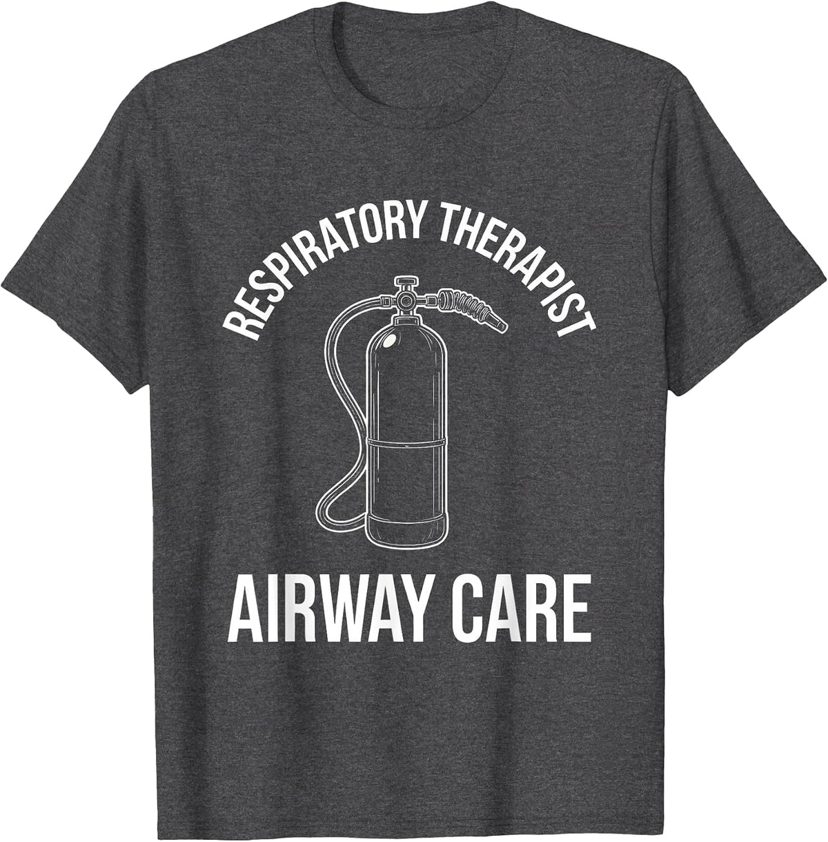 Men's Respiratory Therapist Airway Care RT Professional Pride T-Shirt - Dark Heather Grey