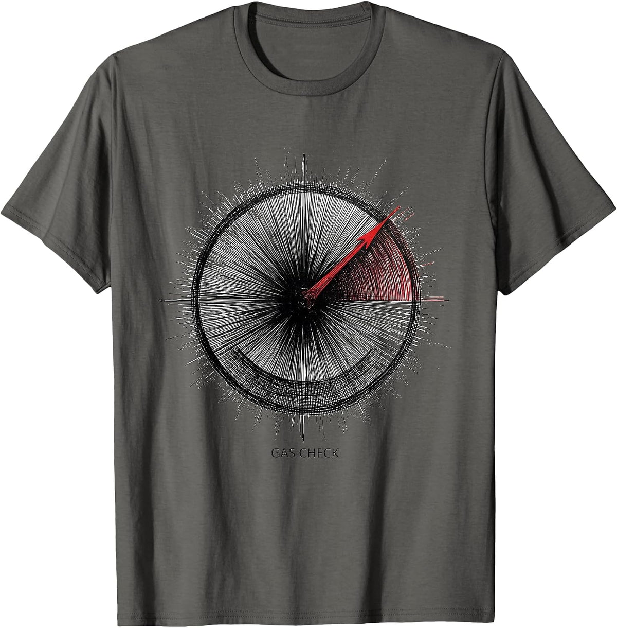 Men's Gas Check Respiratory Therapist RT Professional Pride T-Shirt - Asphalt Grey