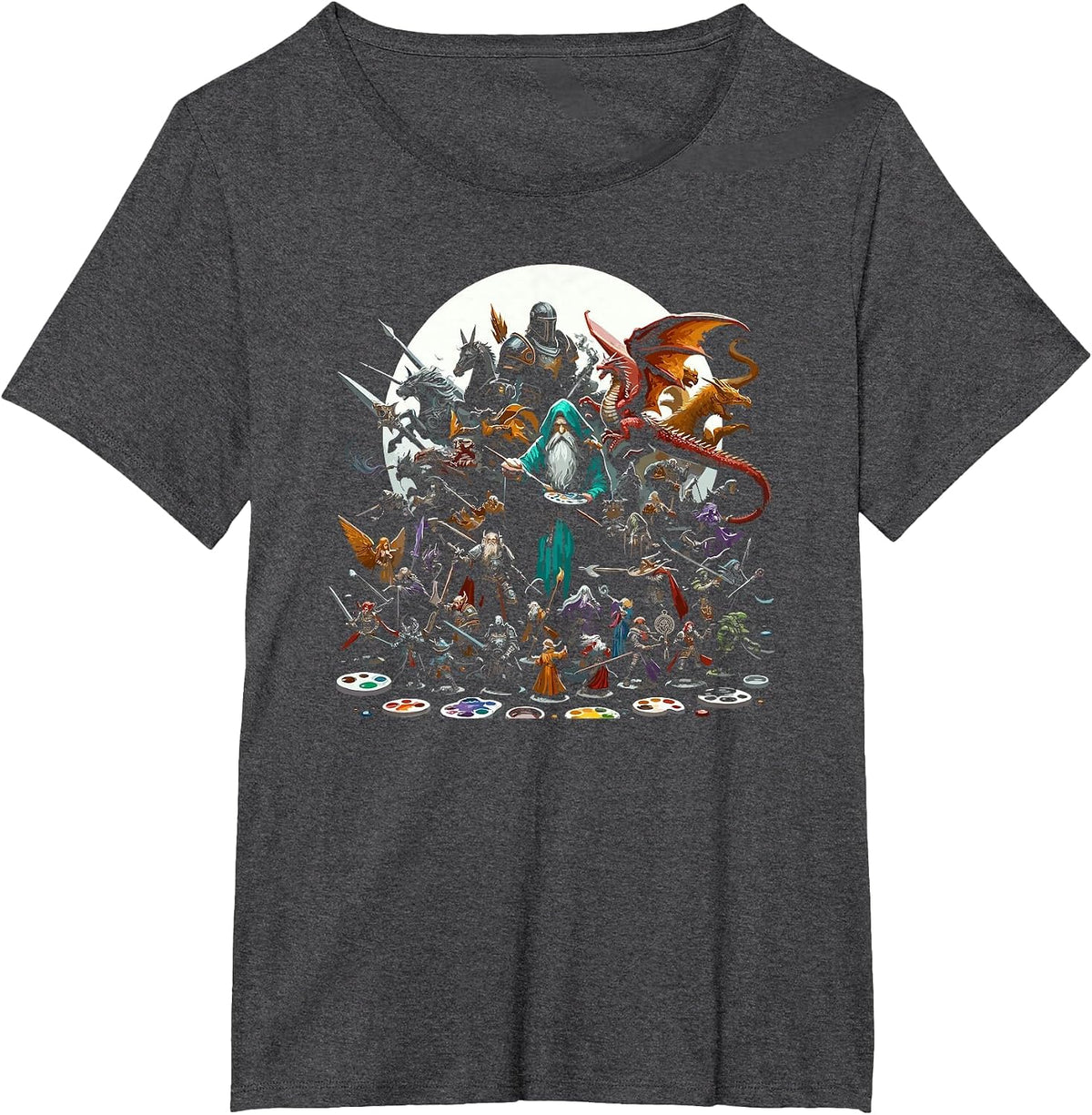 Miniature Painter Saying Mini Painting Miniaturist T-Shirt - Dark Heather Grey