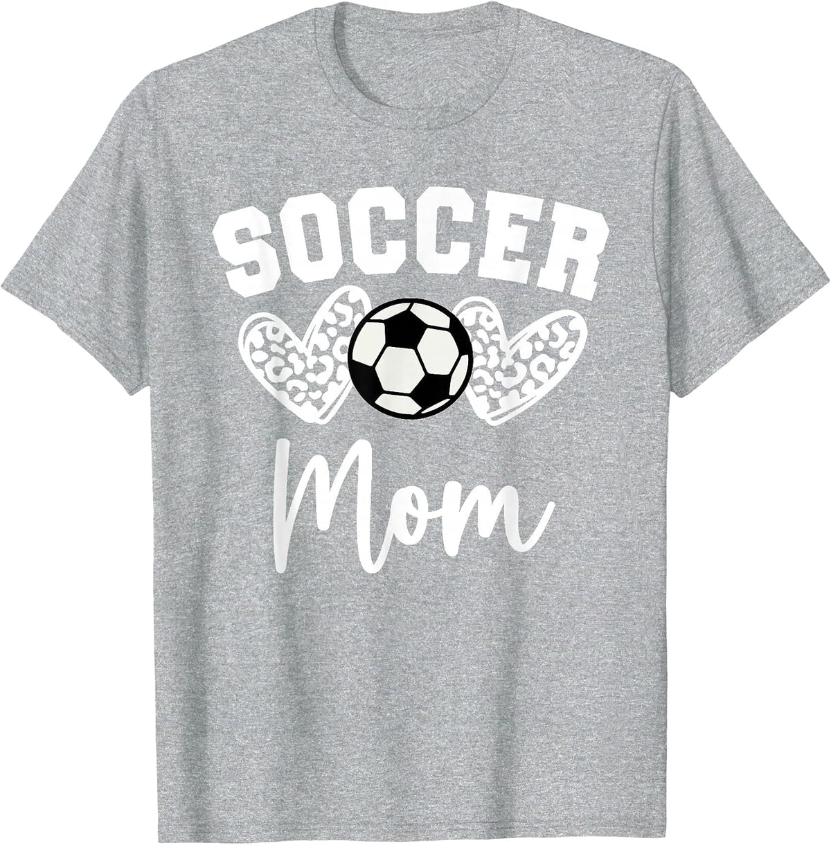 Soccer Mom Matching Family Soccer T-Shirt - Heather Grey