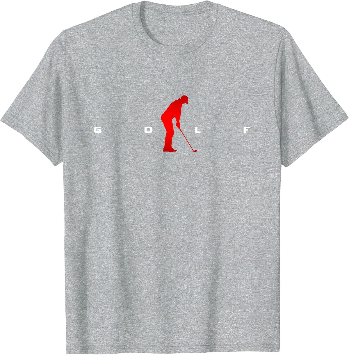 Golfer Golf T-Shirt - Heather Grey
