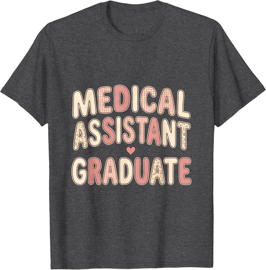 Men's Medical Assistant Graduate Funny Medical Assistant Humor T-Shirt - Dark Heather Grey