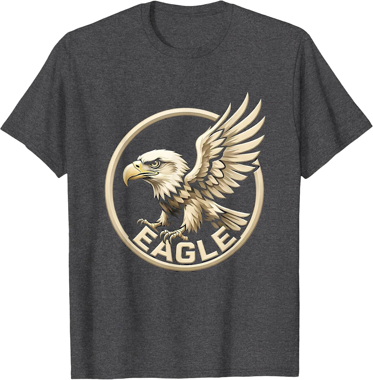 Eagle Bald Eagle Mascot Fan Family Pride Toddler Teen T-Shirt - Dark Heather Grey