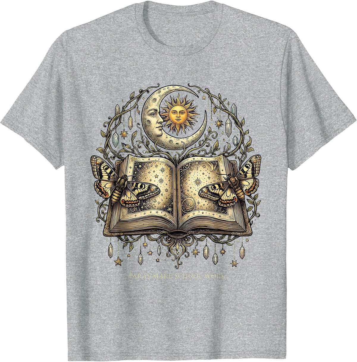 Men's Paras Make School Work Paraprofessional Design T-Shirt - Heather Grey