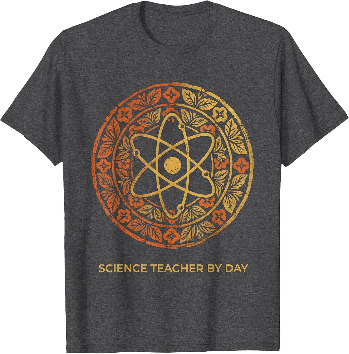 Science Teacher By Day Educator Graphic Design T-Shirt - Dark Heather Grey