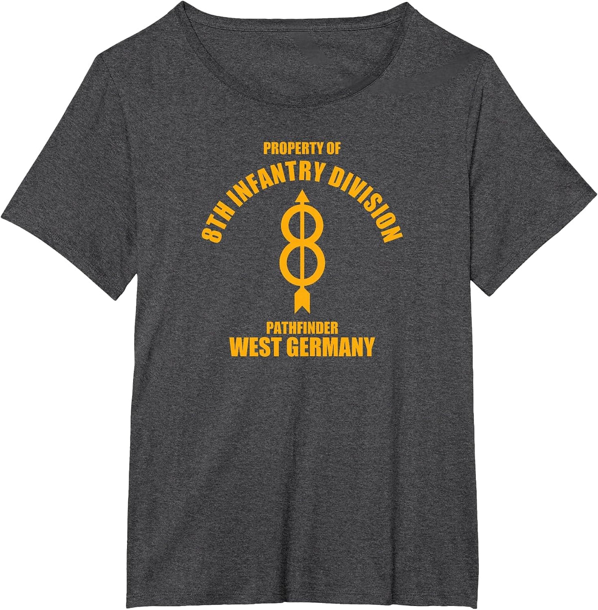 8th Infantry Division T-Shirt - Dark Heather Grey