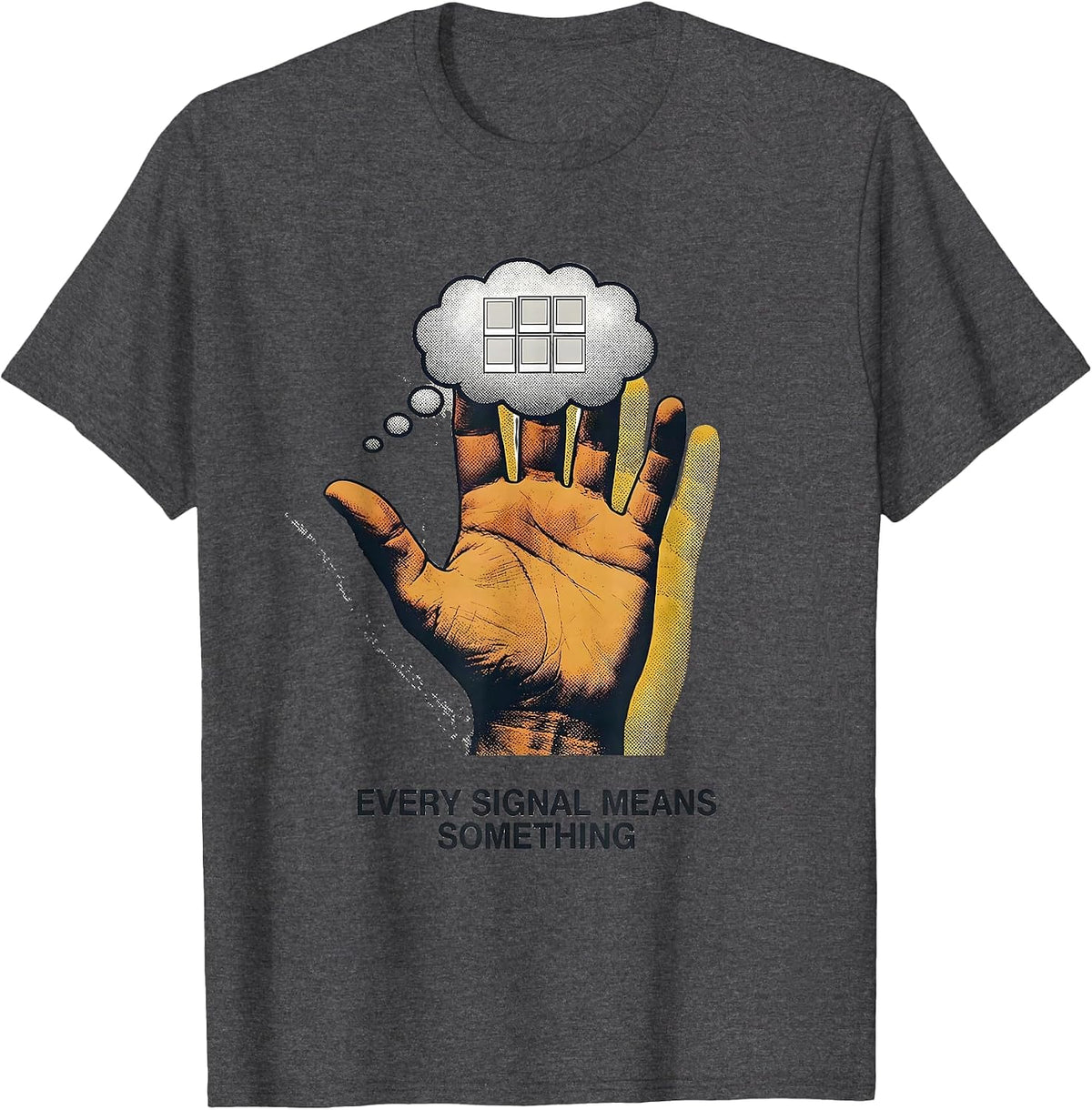 Every Signal Means Something Special Education Teacher T-Shirt - Dark Heather Grey