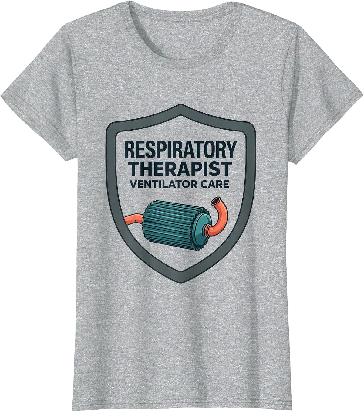 Respiratory Therapist Ventilator Care Professional Pride T-Shirt - Heather Grey