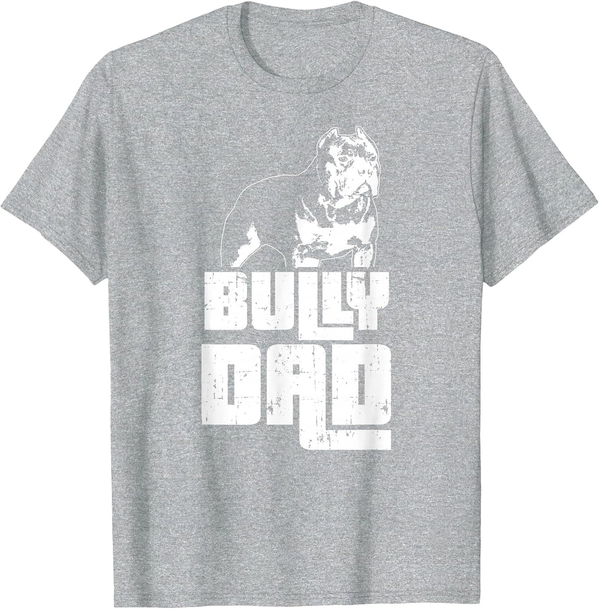 American Bully | Bully Dad | Dog Owner T-Shirt - Heather Grey