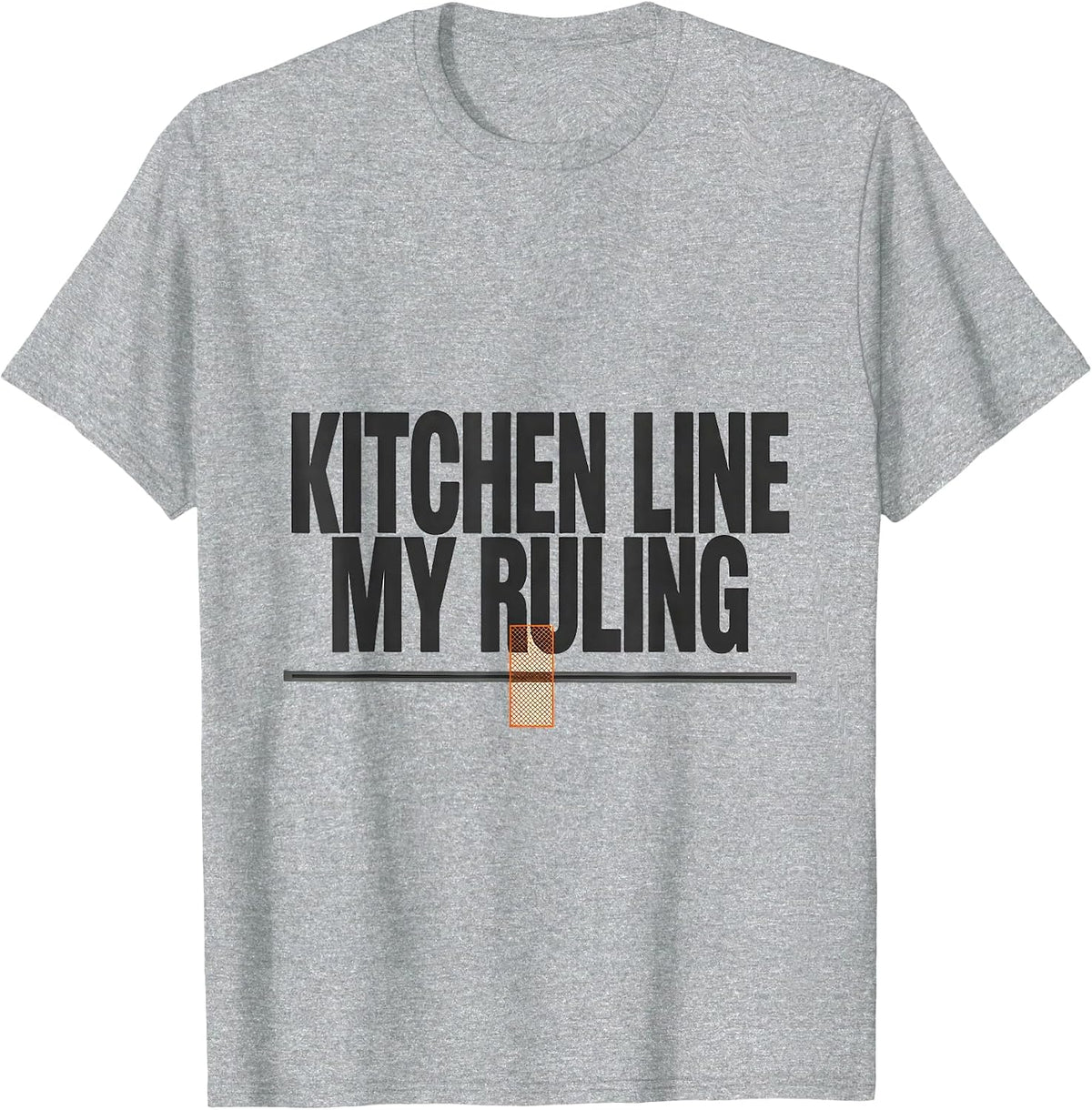 Men's Kitchen Line My Ruling Funny Tennis Player Humor T-Shirt - Heather Grey