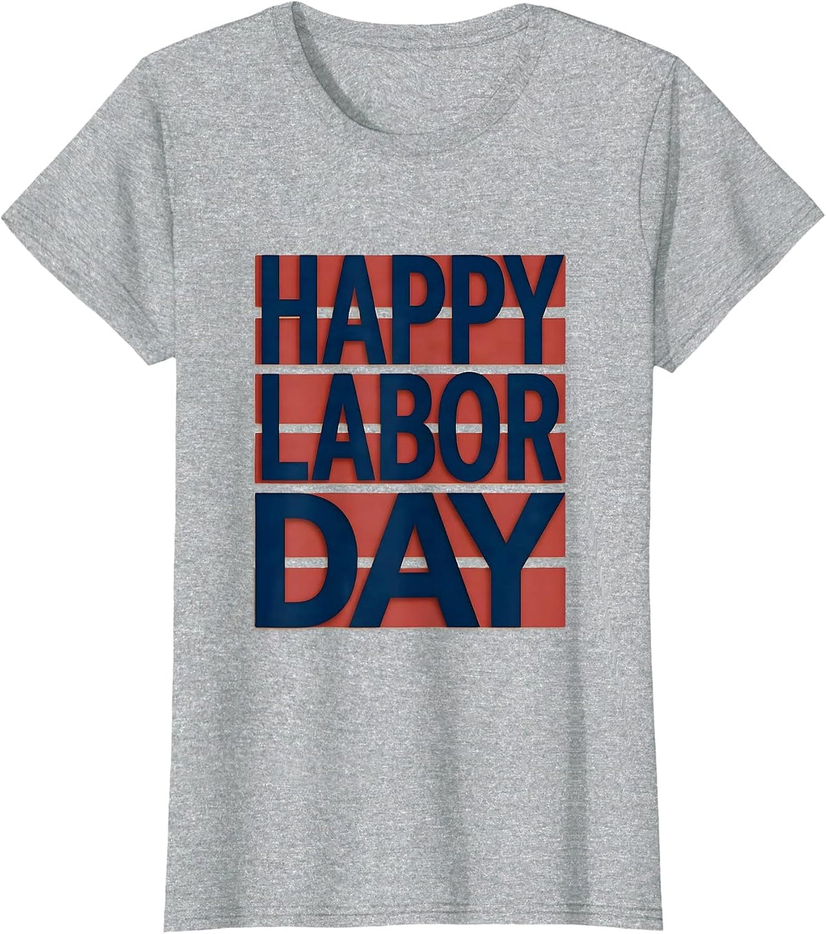 Happy Labor Day Patriotic Union Pride Messy Bun Gift T-Shirt - Heather Grey