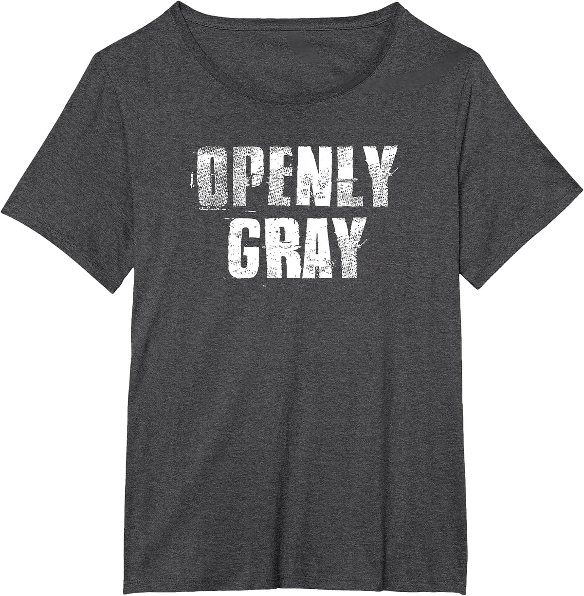 Openly Gray Natural Hair Ladies Women's T-Shirt - Dark Heather Grey