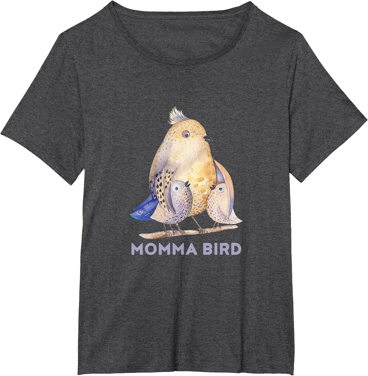 Momma Bird T-Shirt T-Shirt - Dark Heather Grey
