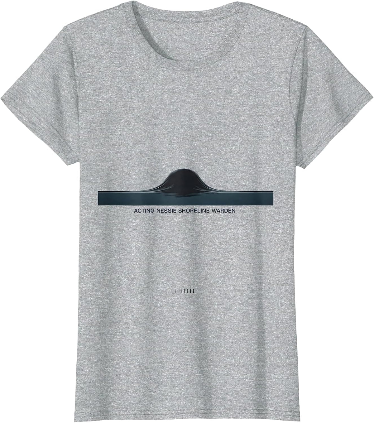 Women's Acting Nessie Shoreline Warden Funny Cryptid National Parks T-Shirt - Heather Grey