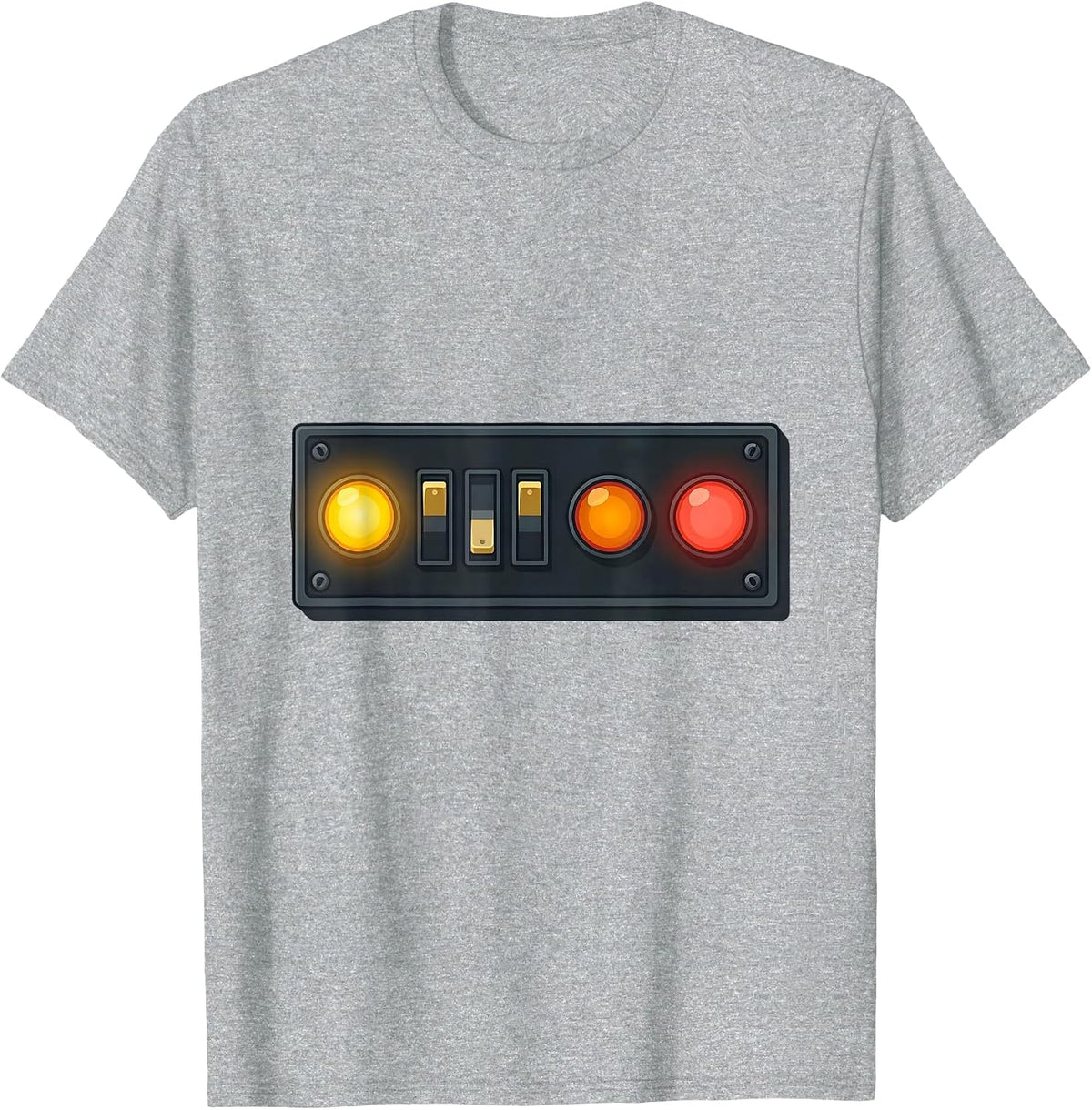 Men's Amber Before Red Every Stop Funny School Bus Driver Gift T-Shirt - Heather Grey