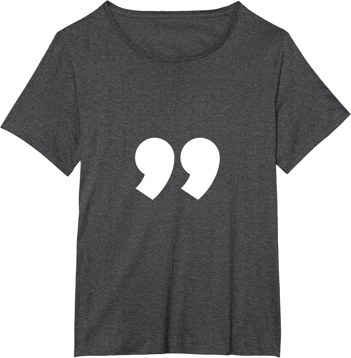 Alphabet Punctuation Quotation Mark T-Shirt T-Shirt - Dark Heather Grey