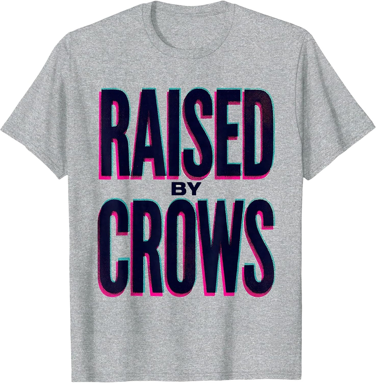 Men's Raised by Crows Dark Nature Crow Design T-Shirt - Heather Grey