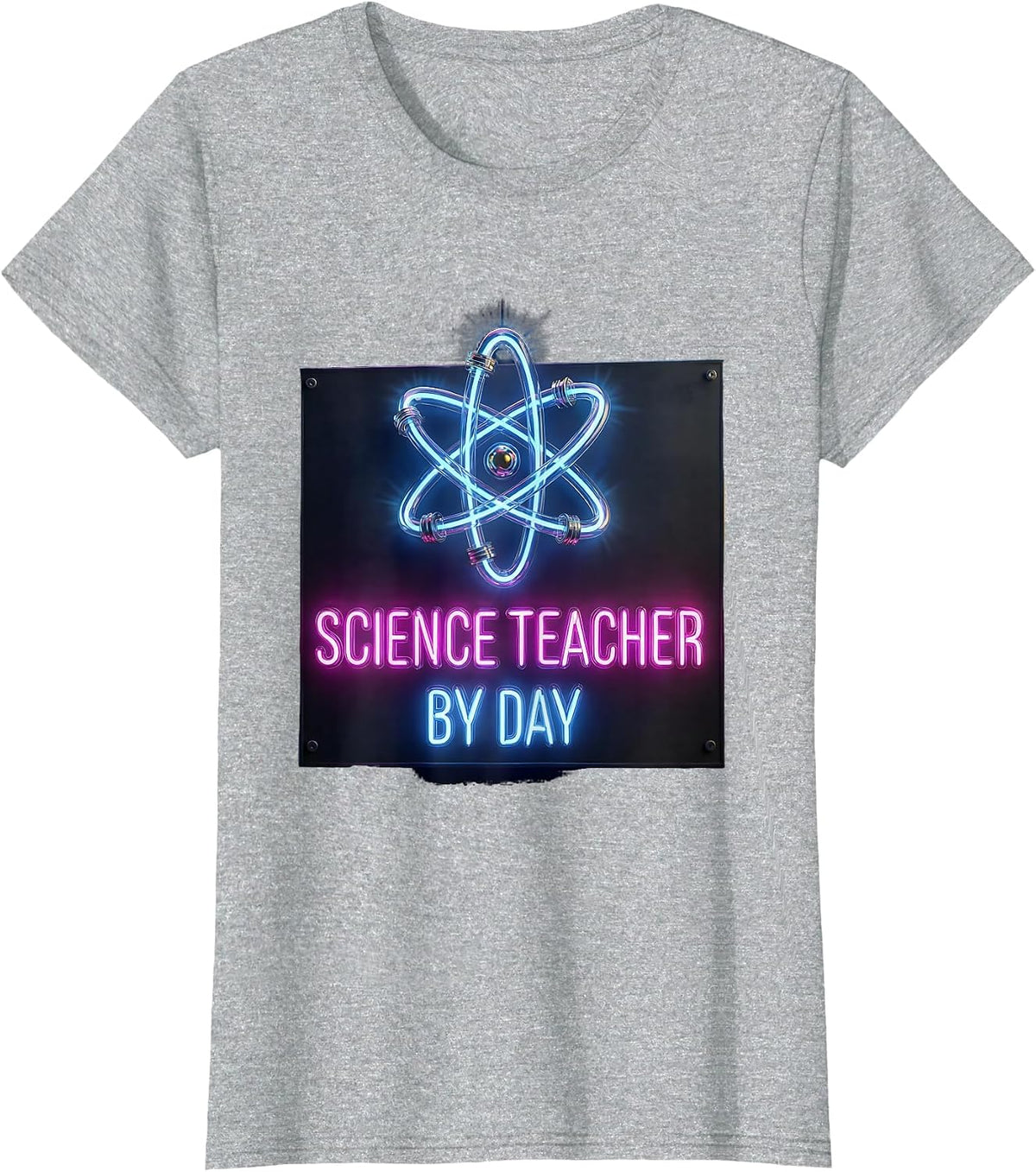 Science Teacher By Day Educator Graphic Design T-Shirt - Heather Grey
