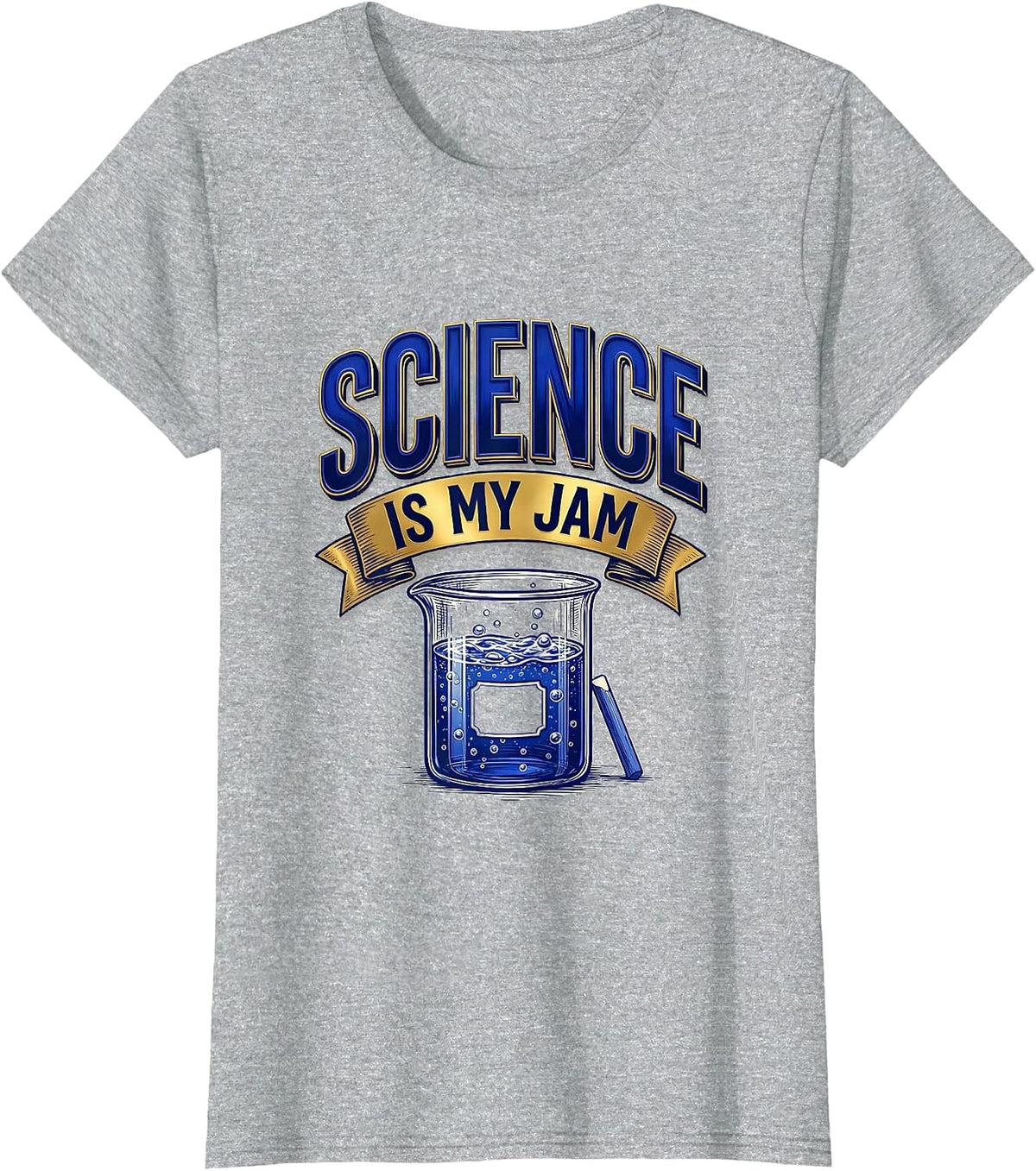 Science Is My Jam Funny Retro Teacher Back to School T-Shirt - Heather Grey