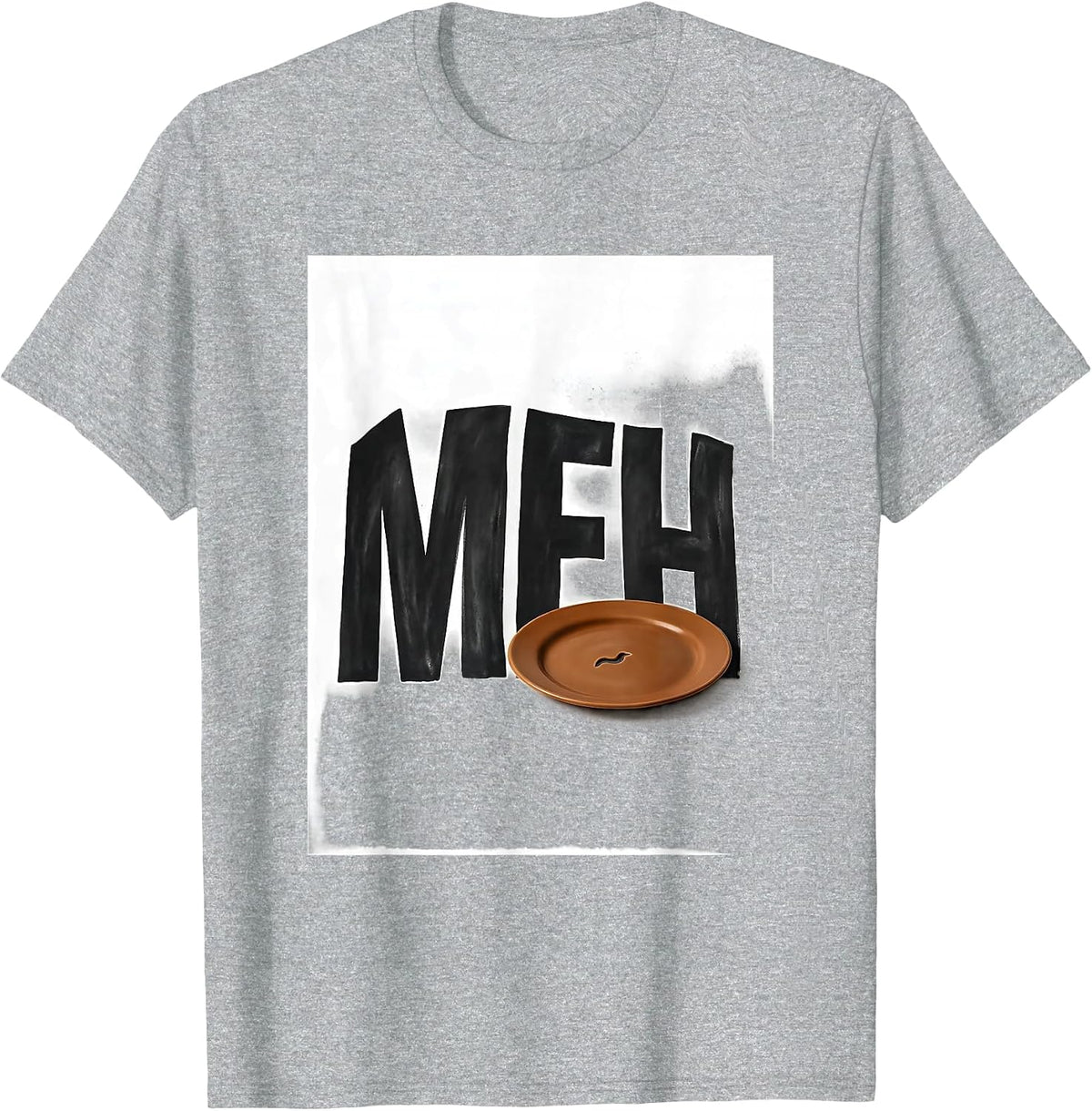 Men's Meh Funny Sloth Lover Lazy Humor Gift T-Shirt - Heather Grey