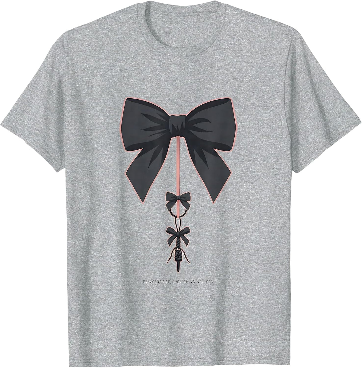 Men's Bow Certified Everything Included Cute Coquette Bow T-Shirt - Heather Grey