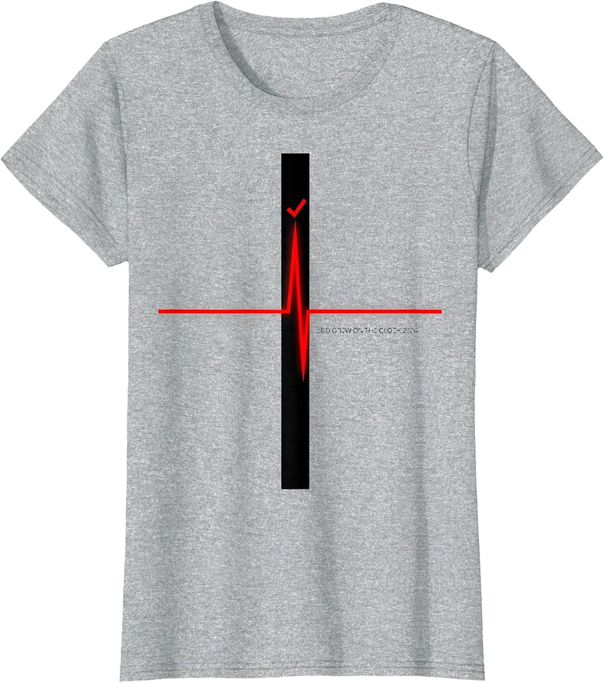 L&D Crew On The Clock 2026 Festive Nurse Crew New Year Eve T-Shirt - Heather Grey