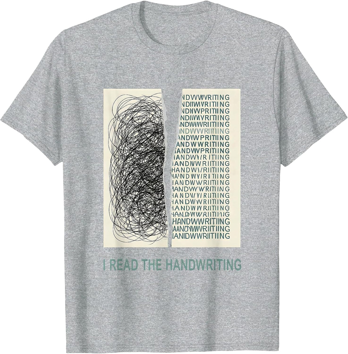 Men's I Read The Handwriting Funny Pharmacy Tech Pharmacist T-Shirt - Heather Grey