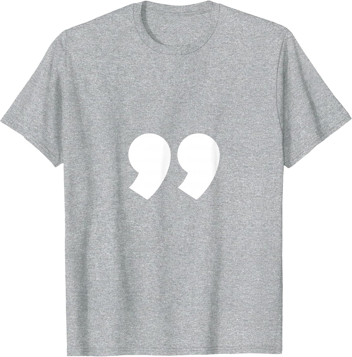 Alphabet Punctuation Quotation Mark T-Shirt T-Shirt - Heather Grey
