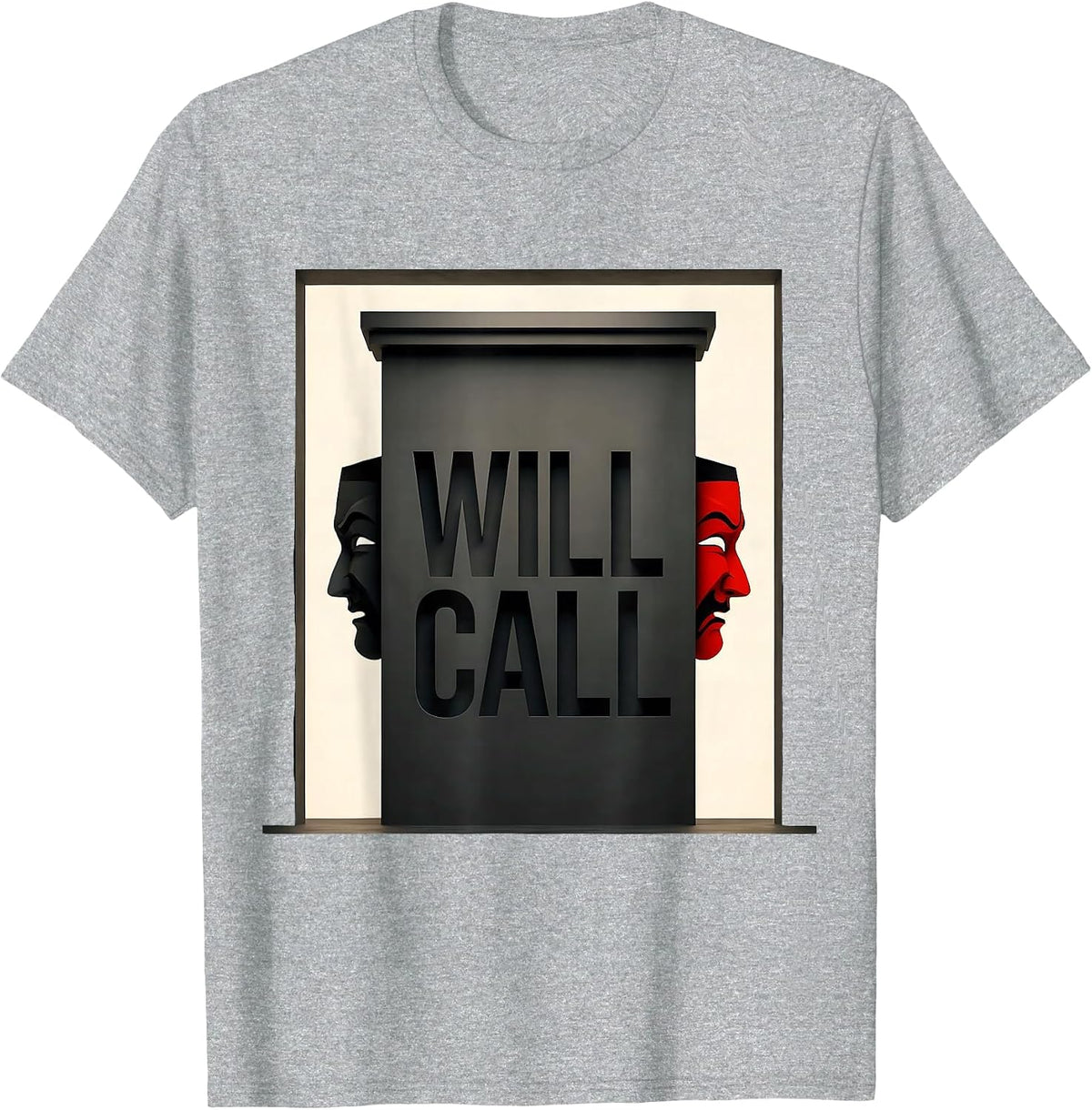 Men's Will Call Editorial Conceptual Shakespeare Literary Quote T-Shirt - Heather Grey