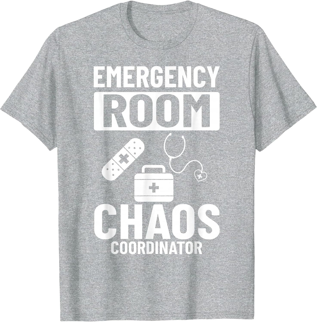 Emergency Room Technician ER Nurse Hospital Department T-Shirt - Heather Grey