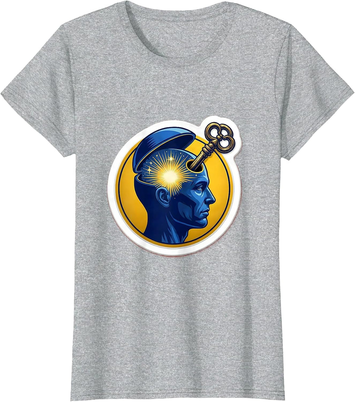 Special Education Teacher Key to the Mind Gift T-Shirt - Heather Grey