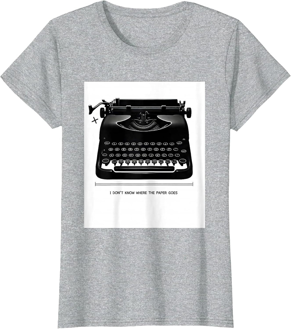 I Don't Know Where The Paper Goes Retro 80s 90s Party T-Shirt - Heather Grey