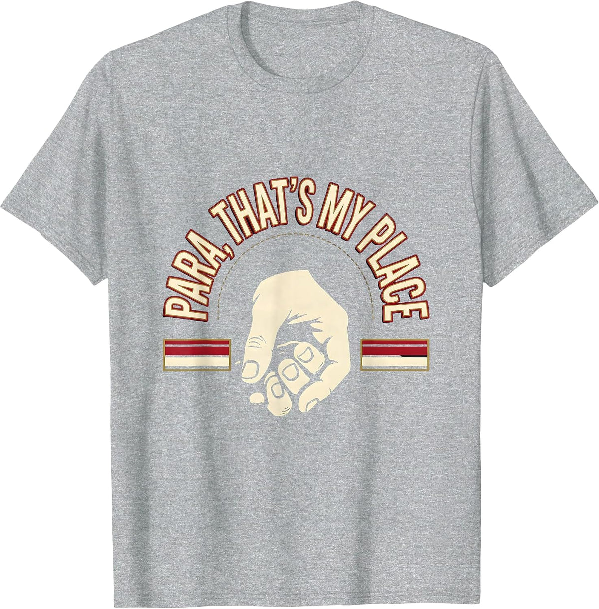 Men's Para That's My Place Funny Paraprofessional School Support T-Shirt - Heather Grey