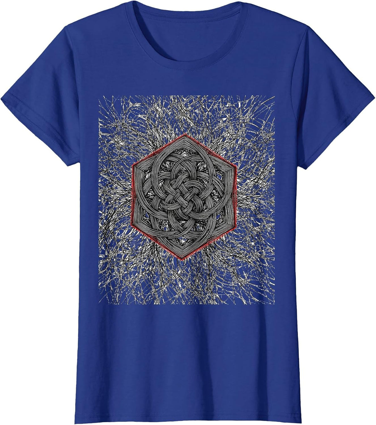 Women's Generative Knot Chemistry Nerd Humor T-Shirt - Royal Blue