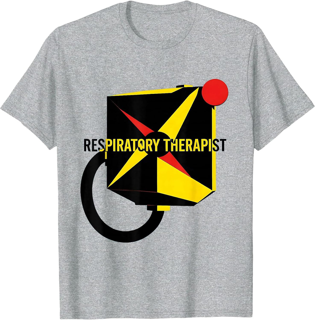 Men's Respiratory Therapist Modernist RT Profession Pride T-Shirt - Heather Grey