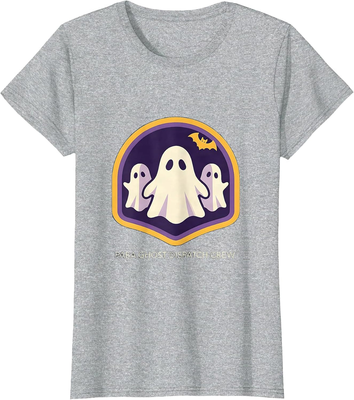 Para Ghost Dispatch Crew Funny Paraprofessional Halloween T-Shirt - Heather Grey