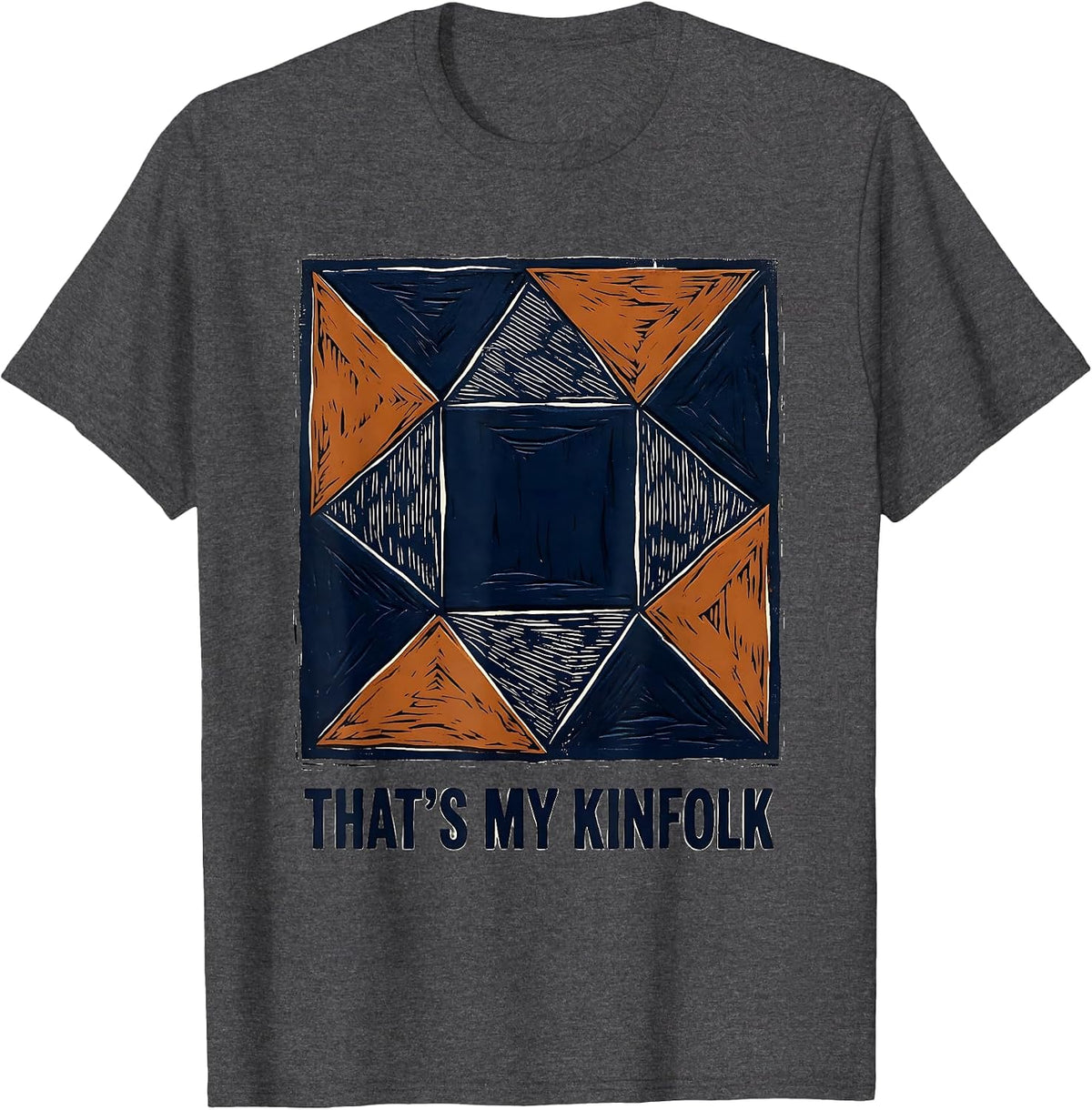 That's My Kinfolk Funny Family Reunion Matching T-Shirt - Dark Heather Grey