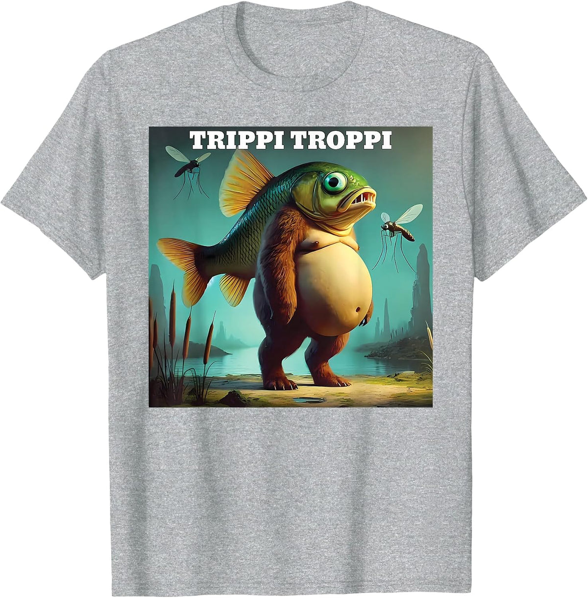 Trippi Troppi Meme T-Shirt - Heather Grey