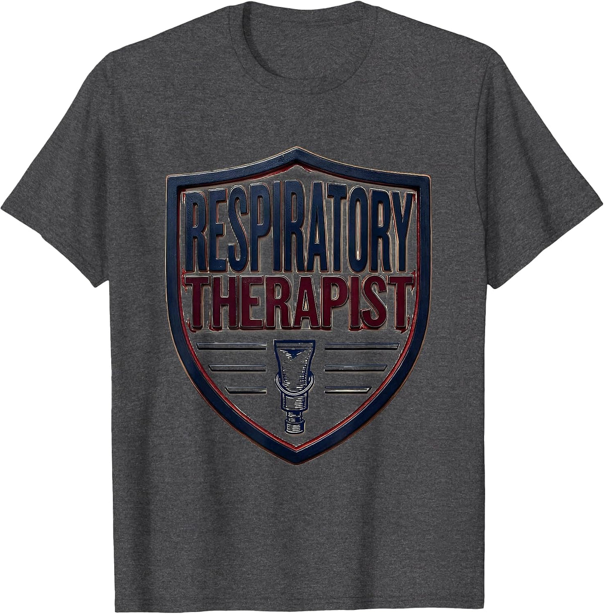 Respiratory Therapist Funny RT Profession Pride T-Shirt - Dark Heather Grey