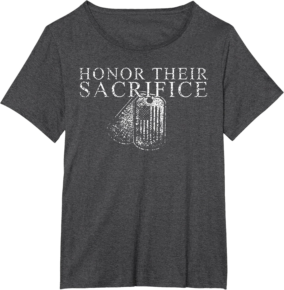 Honor Their Sacrifice T-Shirt - Dark Heather Grey