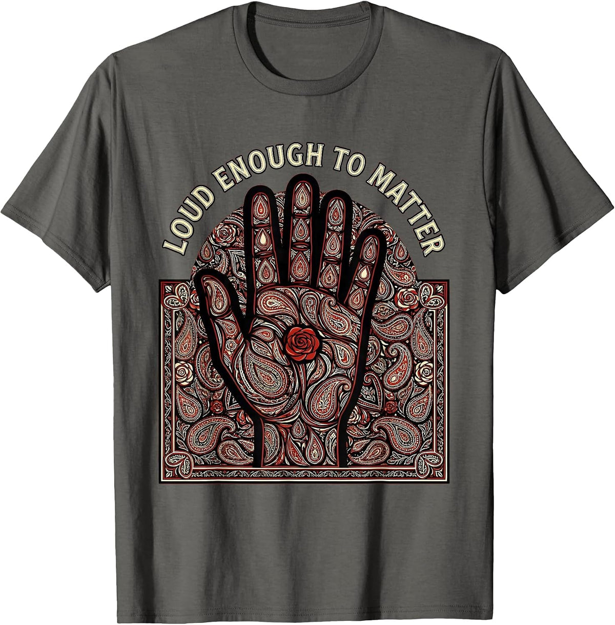 Men's Loud Enough To Matter Paraprofessional Design T-Shirt - Asphalt Grey