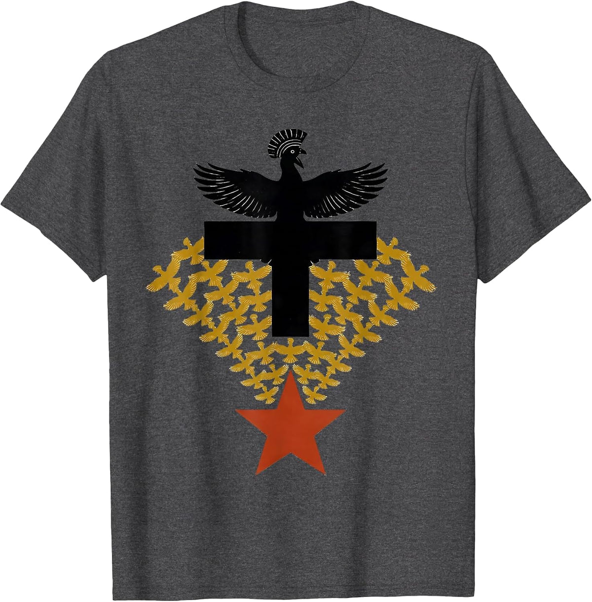 Sankofa Bird Equality Greater Than Division Antiracism T-Shirt - Dark Heather Grey